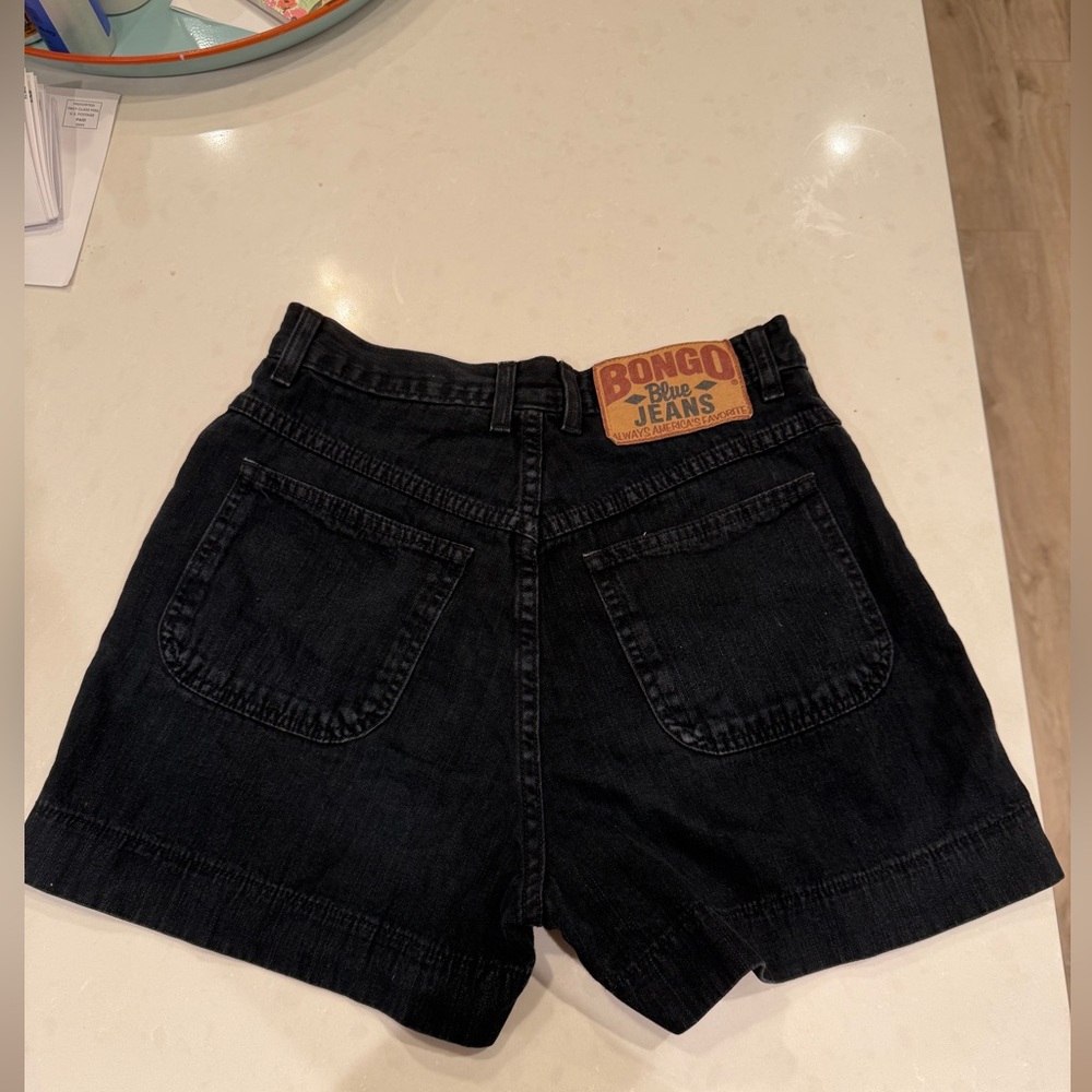 BONGO Women's black Denim Shorts - Picture 5 of 6